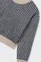 Girl's Striped Knitwear Sweater – Green - 4