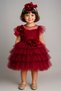 Special Design One Piece Layered Ruffle Skirt Girl's Evening Dress with Flower and Stone Detail