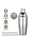 6 Piece 750ml Stainless Steel Cocktail Shaker Set – Ideal for Home and Bar, with Leak-Proof Lid - 7
