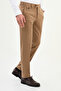 Straight Slim Fit Classic Men's Trousers Beige - 38988.21K - 3