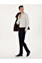 Navy Blue Slim Fit Elastic Waistband Canvas Trousers 50309926-Vr033 - 3