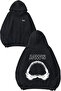 Jaws 3 Design Back Printed Black Hooded Sweatshirt