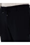 Navy Blue Slim Fit Elastic Waistband Canvas Trousers 50309926-Vr033 - 5