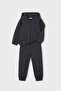 Boy's Hooded Tracksuit Set - Anthracite - 2
