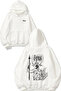 Gojira 5 Design Back Printed White Hooded Sweatshirt