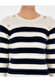 Ecru Slim Fit Button Detailed Sweater 50316300-Vr019 - 6