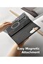 Samsung Galaxy Z Fold 7 Case Cover | Folio Wallet Magnetic |Black - 4