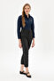 Women's Navy Blue Long Sleeve Basic Shirt 50308038-Vr033 - 4