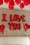 I Love You Written Foil Balloon Set Red Balloon Heart Balloon Rose Petal Romantic Ornament
