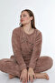 Women's Plush Pajama Set Double Set - 3