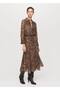 Leopard Print Shirt Dress with Belt - 2
