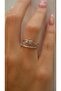 Silver Bow Detail Double Appearance Adjustable Ring - 2