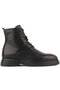 - Black Leather Lace-Up, Zippered Men's Boots 102-8050-H1085