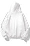 Unisex White Basic Sweatshirt Hoodie - 2