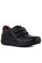 - Black Leather Velcro Men's Casual Comfort Shoes 101-3127-65390 - 2