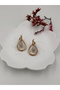 Women's Earrings Stainless Steel Color and Size Are Designed in the Description Images Are from the Brand Fmaccesori̇es - 5