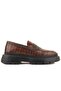 - Brown Crocodile Leather Men's Shoes 101-9069-H1308