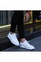 - White Leather Lace-Up Men's Casual Shoes 101-1026-t01132 - 6
