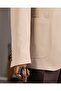 Italian Style Slim Fit Mono Collar Men's Single Jacket Beige T14372 - 4