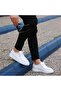 - White Leather Lace-Up Men's Casual Shoes 101-1005-He1065