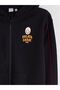 Hooded Galatasaray Printed Boys' Zippered Sweatshirt - 3