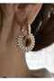 Small pearl stainless steel earrings