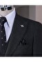Italian Style Slim Fit Jacket Vest Trousers Suit Anthracite T14314 - 3
