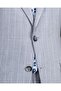 Italian Style Slim Fit Peak Lapel Jacket Pants Suit Grey T14256 - 5