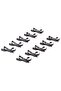10 Packs Metal Clip , 12mm/0.47inch Dia Lapel / Lavalier Microphone Tie Clip Black for Lavalier W... - 3