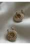 Small pearl stainless steel earrings - 2