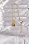 316L Steel Gold Color Mixed Enamel Hand Figure Tarot Pendant - - 2