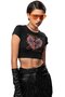 Who’S Afraid of Little Old Me Written Crop Top, Women's Taylor Swift Themed Crop Blouse