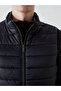 Mg Trenden Black Standard Mold Mock Neck Men's Inflatable Vest - 6