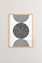 3 Piece Natural Color Real Wood Framed Painting Set - Model 13 - 3