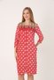 Women's Cotton Velvet Zippered Winter Dress 3167 - 6