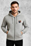 Basic Unisex Hooded Kangaroo Pocket Be Light Printed Sweatshirt - 2