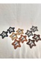 Faux Leather Covered Large Size Star Snap Buckle 1 Pair - 4
