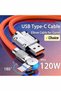 2m 120W 7A Fast Charge USB Type C Cable 180 Degree Rotation Elbow Cable for Game for Redmi Ho... - 7