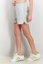 Women Sportswear Fit Classic Summer Twill Shorts, Light Grey - 2