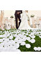 WHITE 1000 PCS Silk Flower Rose Petals Celebration Wedding Party Decoration White - 7