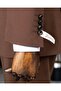 Italian Style Slim Fit Jacket Pant Suit Brown T14154 - 4