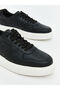 Men's Black Lace-Up Sneakers - 3
