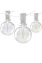 EU Plug 30M 50 lamps 30M 15M Fairy String Light G40 LED Ball Festoon Lights Connectable Wedding Ligh - 8