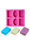 6 Holes 3D Silicone Soap Mold Soap Making Moulds Supplies Candle Form Resin Craft Home Decor - 4