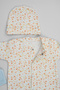 Organic Cotton Aybalam Patterned 10 Piece Newborn Hospital Discharge Set Boxed - 7