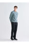 Crew neck printed men's sweatshirt - 2
