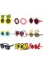 9 pieces 9 Pairs Funny Hawaiian Glasses, Party Sunglasses Funny Novelty Giant Fancy Summer Kids Par