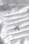 316L Steel Silver Color Bubble'A' Letter Model Women's Necklace - - 2