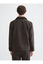 Özmarka New Season Standard Fit Shirt Collar Suede Men's Coat - 5