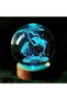 Dolphin 1pc 3D Dolphin Crystal Ball Color Nightlight, Birthday Gift for Girlfriend, Wife, Children, - 5